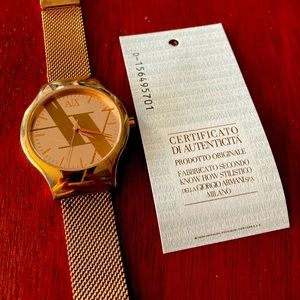 Armani Exchange Rose Gold Tone Women's Watch